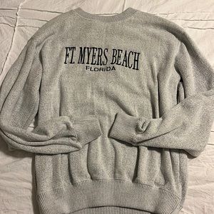 ft. myers beach grey sweatshirt